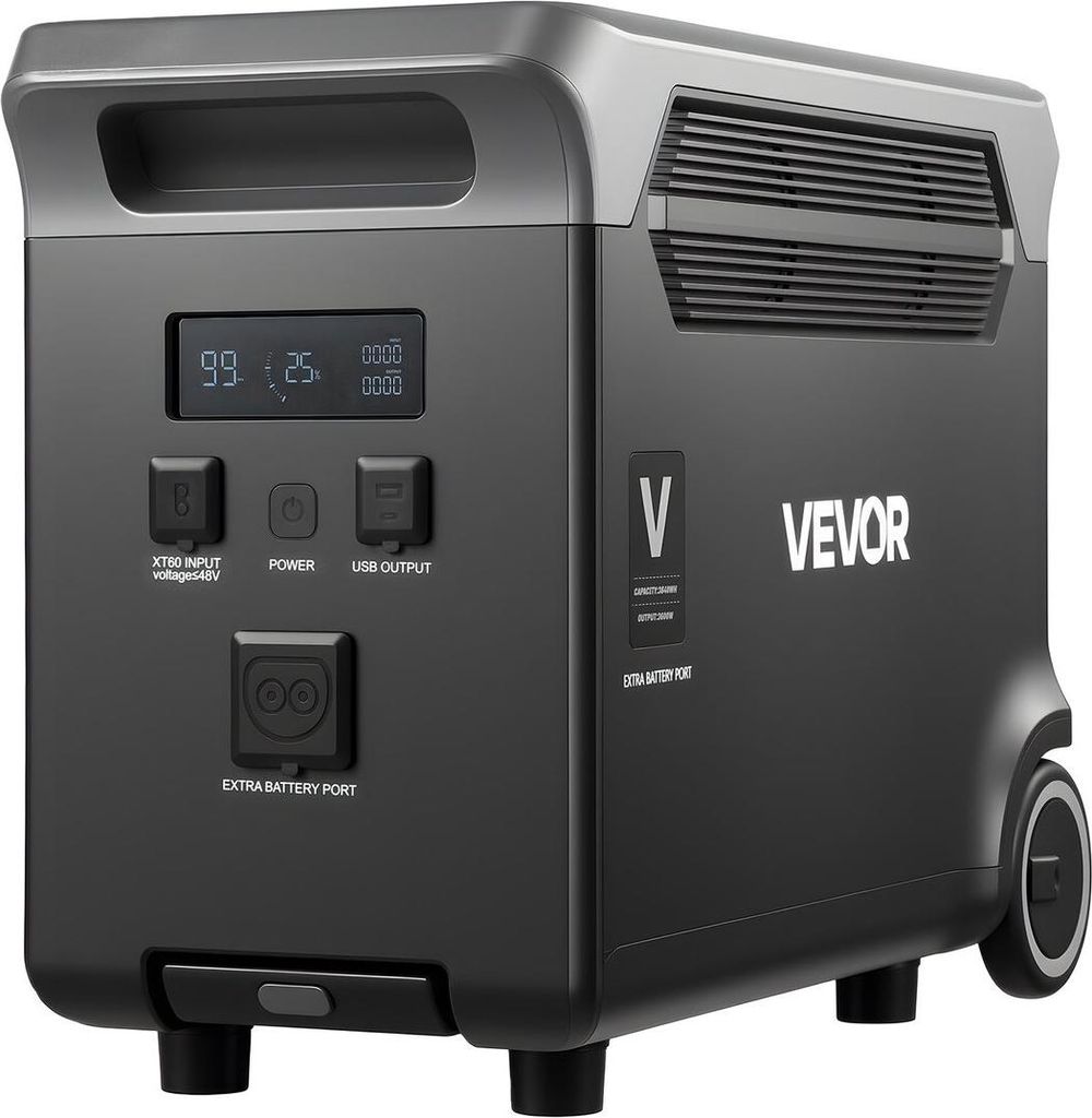 Zusätzlicher Akku für tragbare Stromversorgung, 3840 Wh LiFePO4-Erweiterungsakku mit 3 Ausgängen für den Heimgebrauch, Camping, Roadtrips, Wohn...
