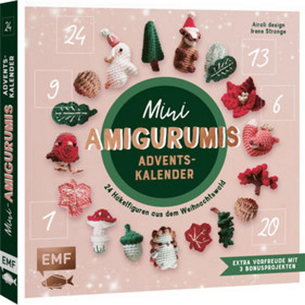 Kalendarz adwentowy z miniaturowymi amigurumi – Boże Zdjęcie produktu 