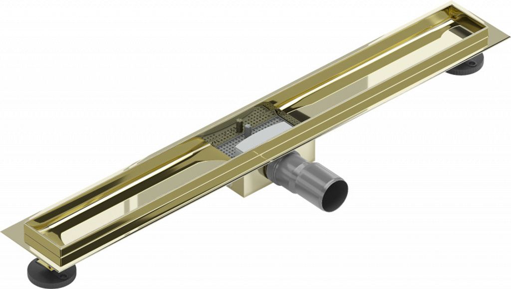 Mexen Flat Ablaufgehäuse für lineare Duschabläufe 70 cm, Gold - 1515070