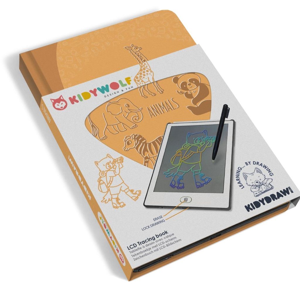 Kidywolf Kidydraw Mini - Tablette à dessin Animaux Image du produit 