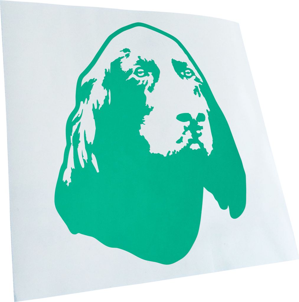 Kiwistar - Autoaufkleber - Gordon setter Hund - Türkis - 30x23cm - Aufkleber für Auto, Laptop, Fahrrad, LKW, Motorrad mehrfarbig JDM Decal Racing