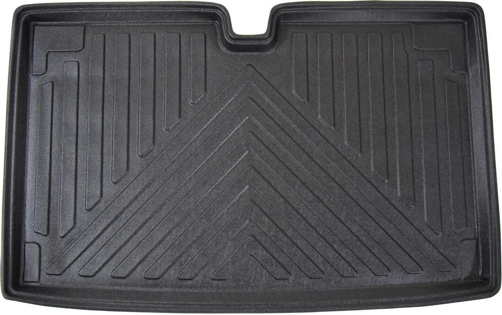 SCOUTT | Kofferraumwanne Laderaumwanne Kompatibel mit Hyundai Getz 2003-2012, mit Hoher Rand, Kofferraum-Schutzmatte, Geriffelt, Aufrollbar, Schwarz