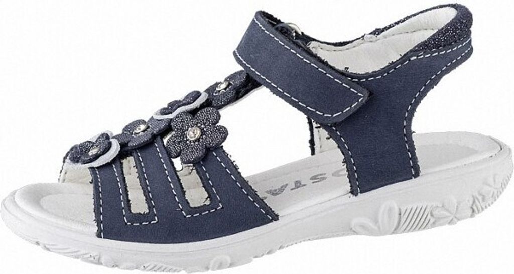 Ricosta Chica Mädchen Leder Sandalen nautic, mittlere Weite, weiches Fußbett