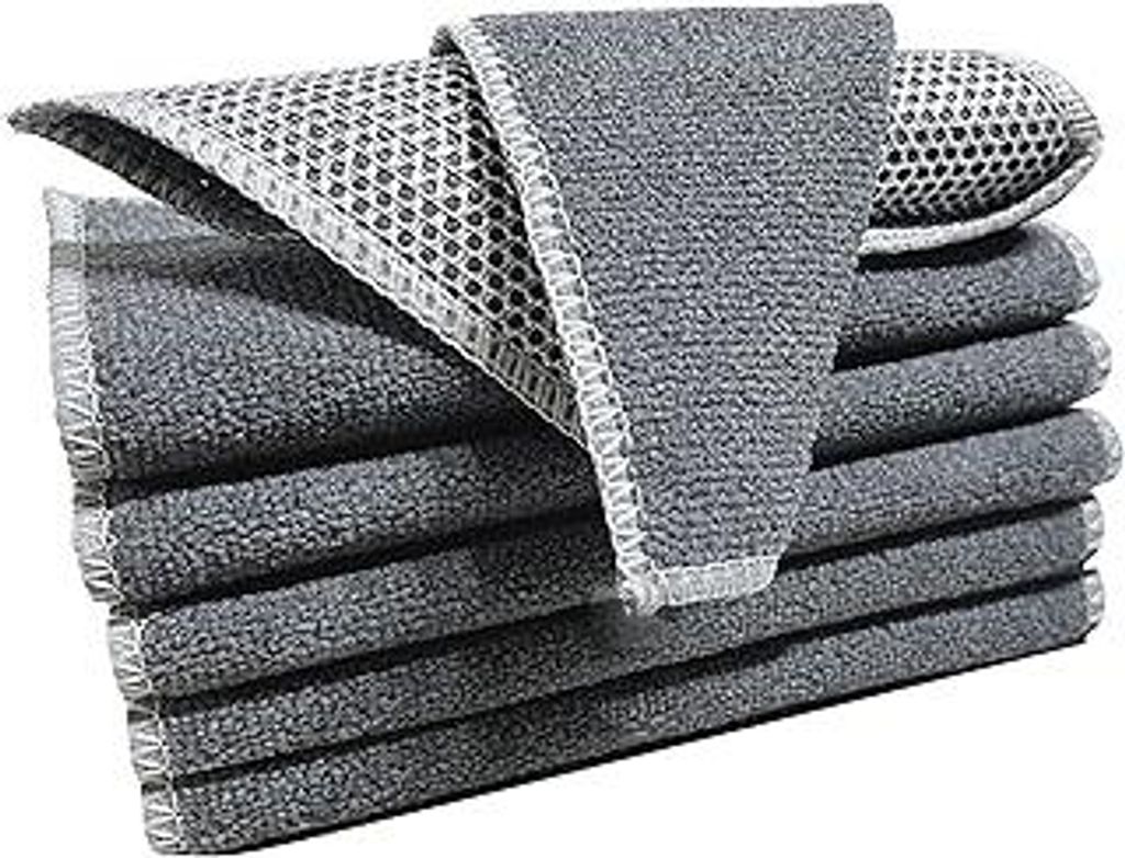 Spüllappen Waschbar Spültücher Küchenlappen, Küch Geschirrlappen Netztuch,Küchentuch Spültuch für Küche Abwaschtücher, Abwaschlappen Mikr...