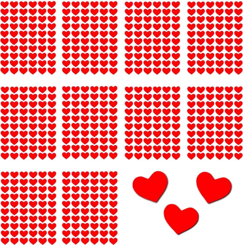 Oblique Unique 600 Herz Sticker Aufkleber Glänzend Selbstklebend Scrapbooking - rot