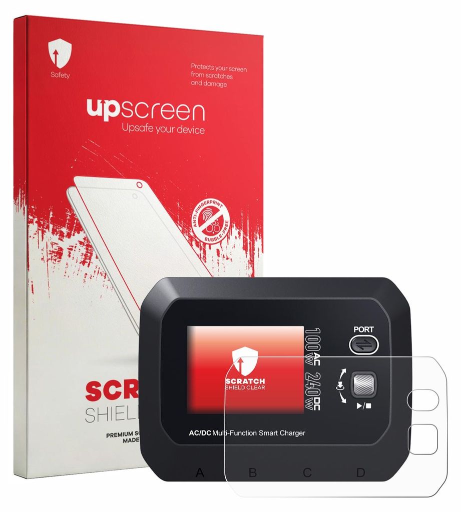 upscreen Schutzfolie für SkyRc Q100 Neo Displayschutz Displayschutzfolie Folie Klar Transparent