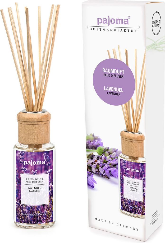 pajoma Raumduft 100 ml inkl. Duftstäbchen, Lavendel