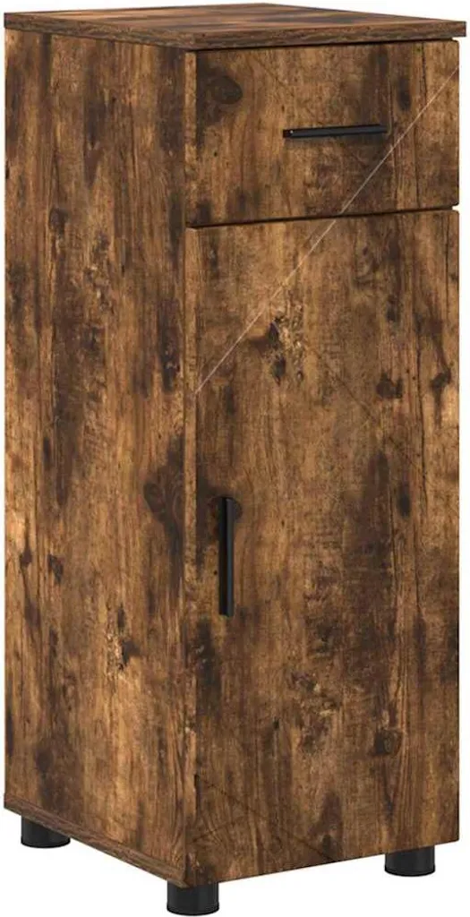 SYFAX Mobile Bagno Rovere Fumé 30x35x80cm | Arredo Contract Salvaspazio