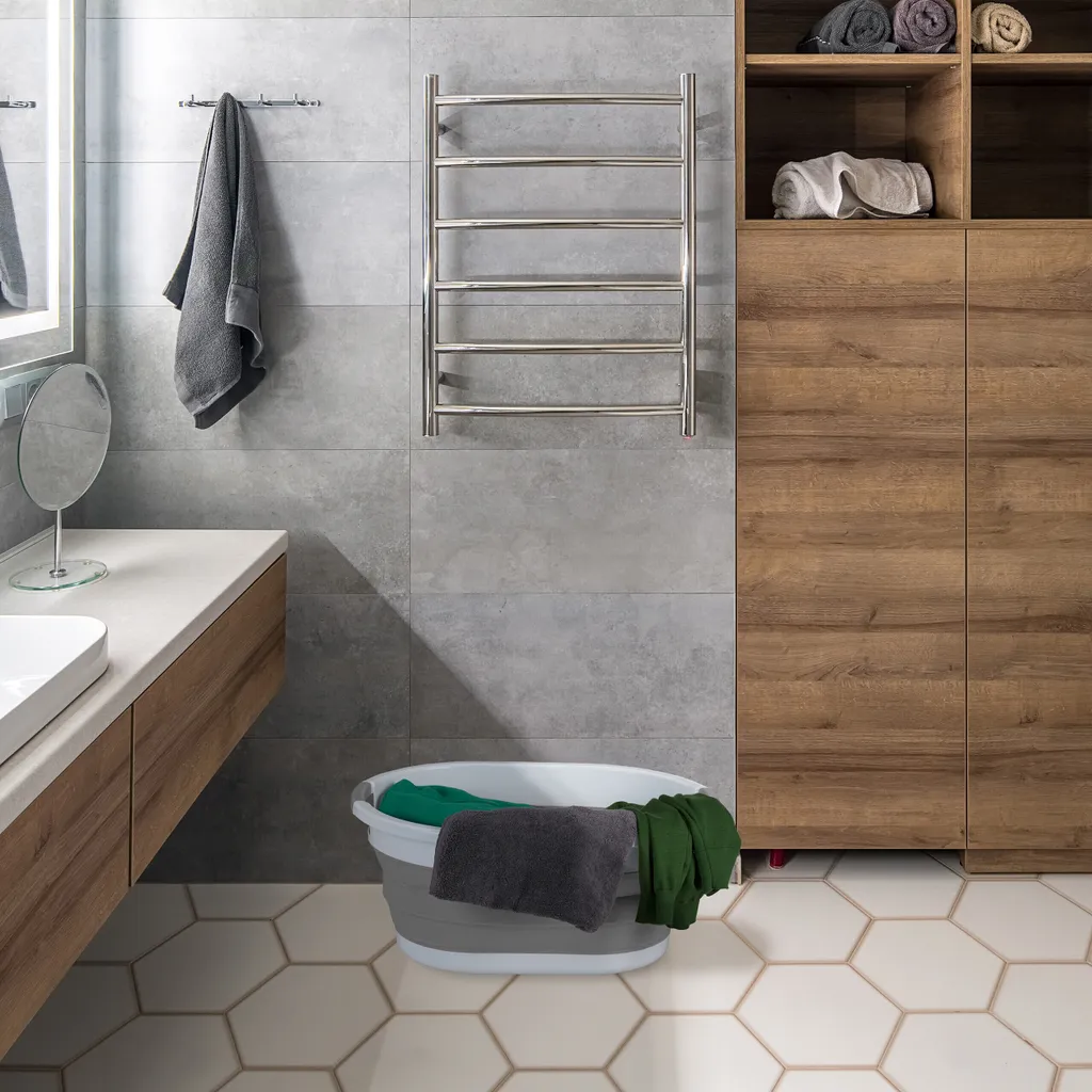 Panier à Linge Pliable 36L avec Poignées : Design Compact et Robuste