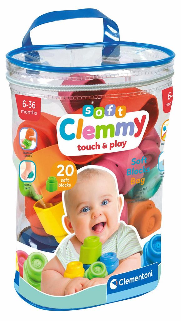 Clementoni Clemmy Bag 20, 0,6 lat(a), 20 szt., Guma Zdjęcie produktu 