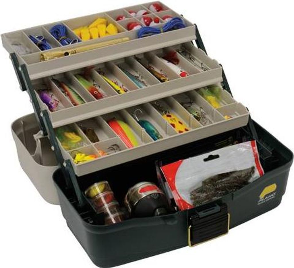 Plano Box mit 3 Klappladen Graphit Blau