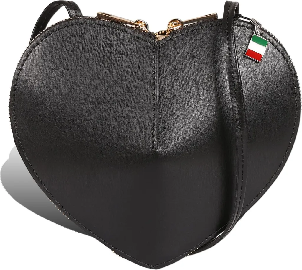 Sac à bandoulière cuir Florence Femme noir pour sorties et soirée