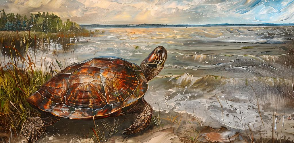 Plakat 91,3x44,5cm Küstenschildkröte