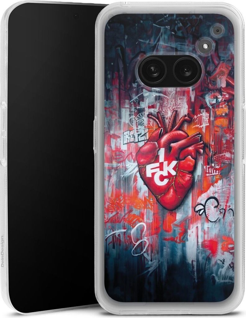 DeinDesign Handyhülle für Nothing Phone (2a) Silikon Hülle Case Smartphone Schutzhülle 1. FC Kaiserslautern 1. FCK Herz