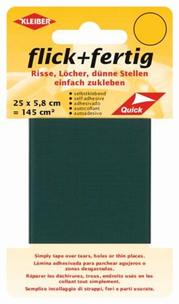 KLEIBER Reparatur-Set Flick + Fertig grün selbstklebend Produktbild 
