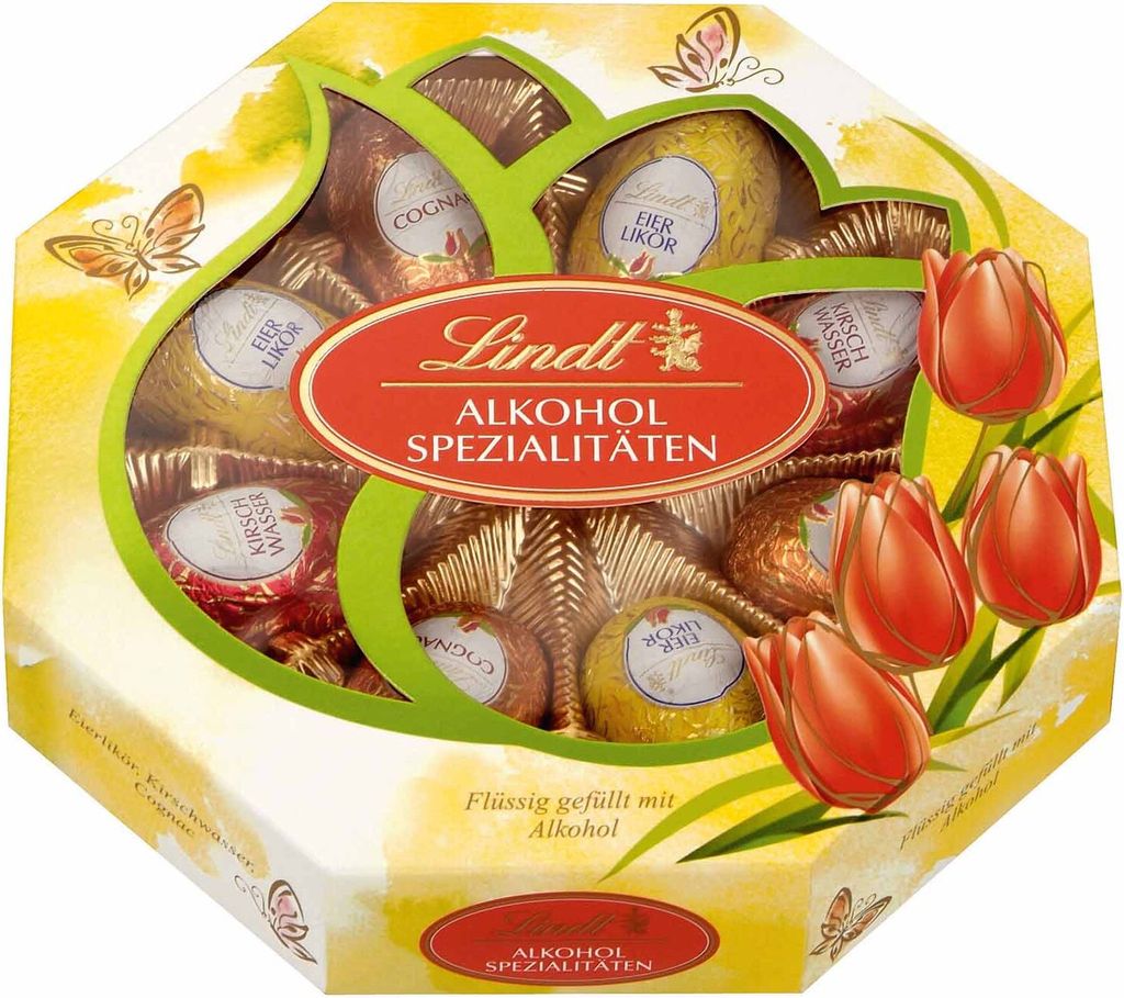 Lindt Alkohol Spezialitäten-Eier 144 g Produktbild 