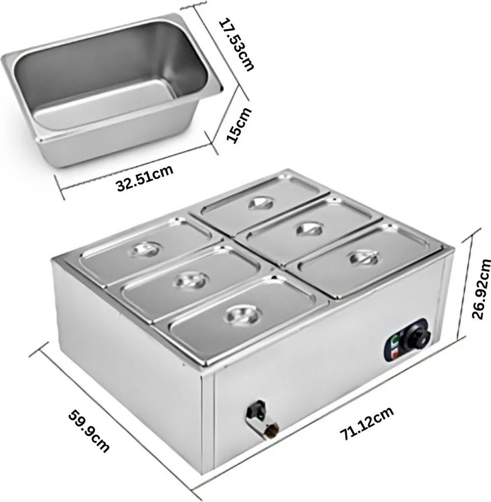 Chauffe-Plat de Buffet pour Réceptions et Mariages - Set Complet - 2