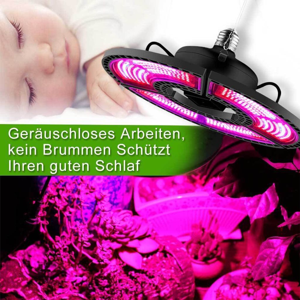 LED Pflanzenlampe Vollspektrum 200W Faltbar, LED Grow Lampe Produktbild 11