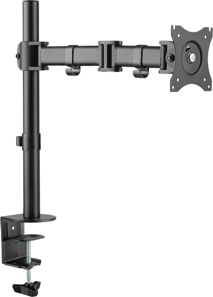Bras AlzaErgo S35B Support Écran PC Articulé Noir pour Bureau Ergonomique