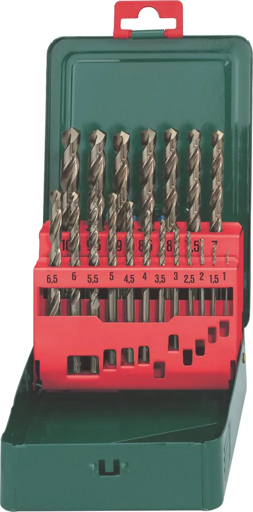 Metabo 627157000 Jeu de 19 Forets Métaux HSS-Co Cobalt DIN 338