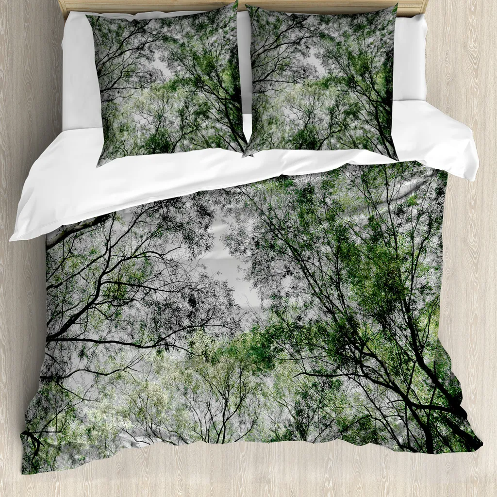 Set Letto Matrimoniale Jungle Verde ABAKUHAUS - Design Anallergico