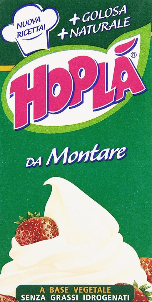 3x Hoplà Panna da montare glutenfrei Schlagsahne Sahne zum Nachtisch 500ml
