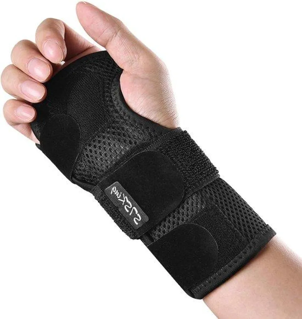 Soulagement douleurs main gauche et canal carpien bandage M