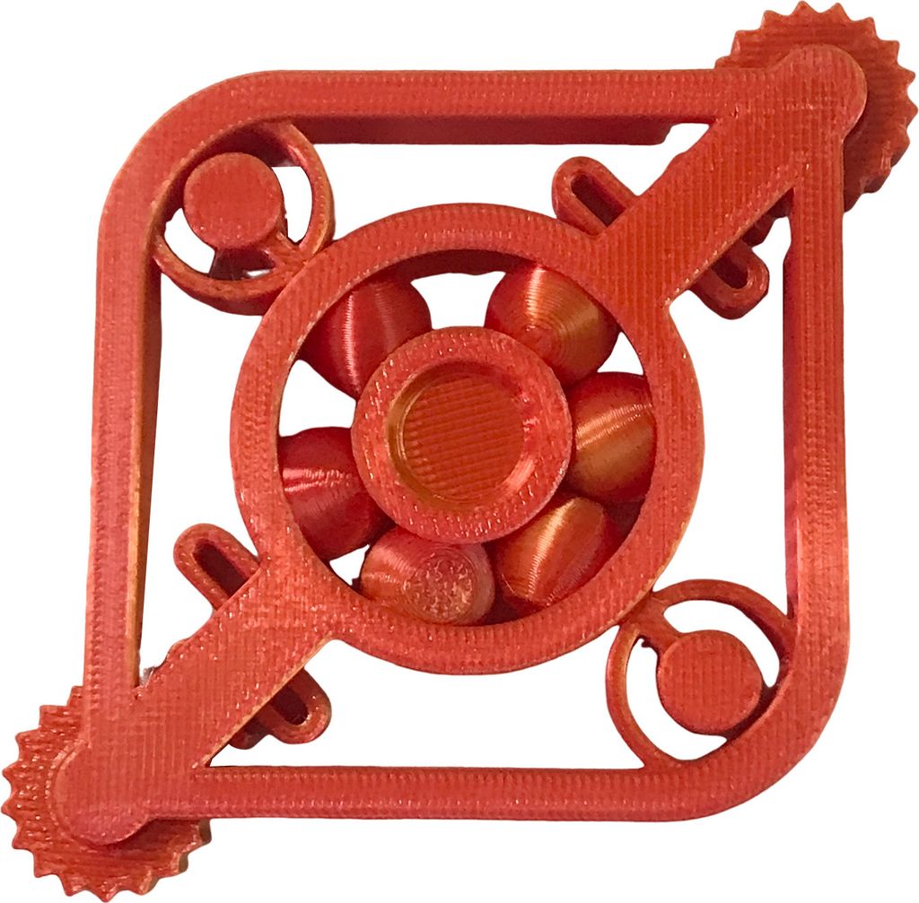 Zappelspielzeug, tragbares rotierendes Zahnrad mit Fingerspitze, ergonomisches Hand-Zappelspinner-Zahnrad, reisefreundliches Stressabbau-Spielzeug ...