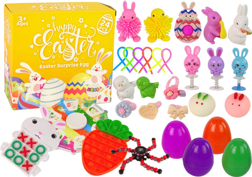 Ostern Zappelspielzeug Anti-Stress-Set 24 Stück Produktbild 