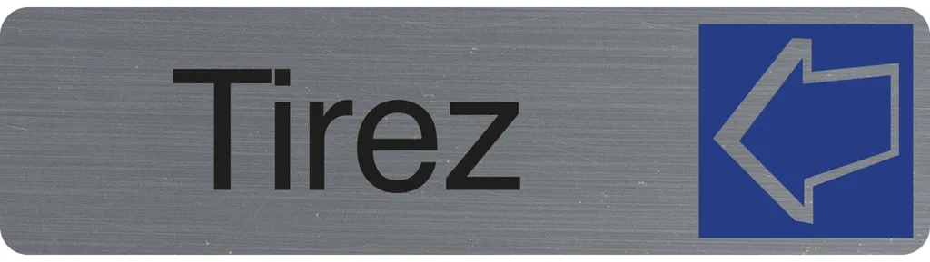 Évitez les erreurs d'ouverture avec la plaque Tirez Exacompta 67156E adhésive