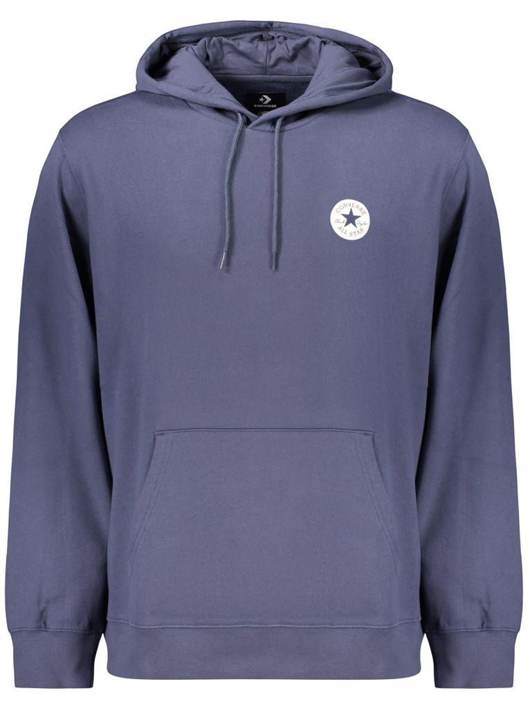 Herren Pullover ohne Reißverschluss: Blaues Langarm-Kapuzensweatshirt