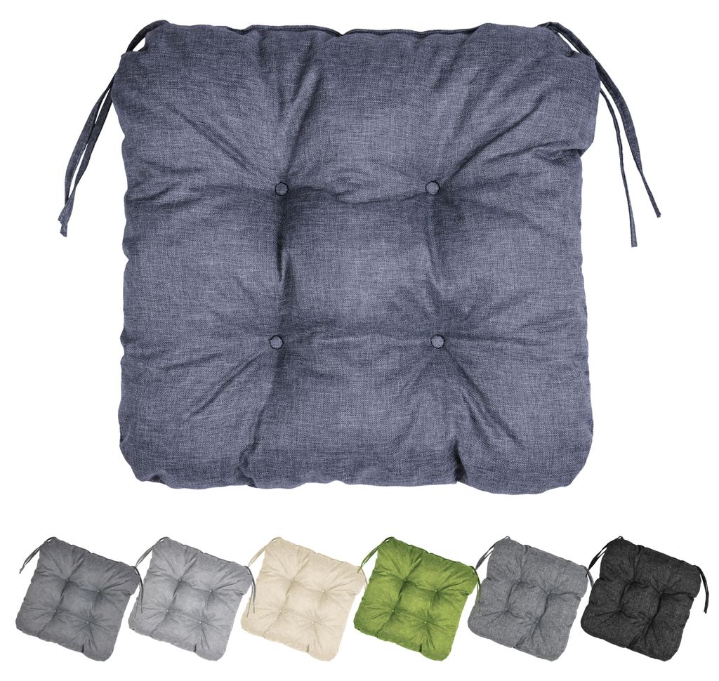 Garronda Stuhlkissen 40x40 cm ca. 4 cm dick Sitzkissen Outdoor für Gartenbank und Hollywoodschaukel Polster Auflage für Sitzbank wasserabweisend ...