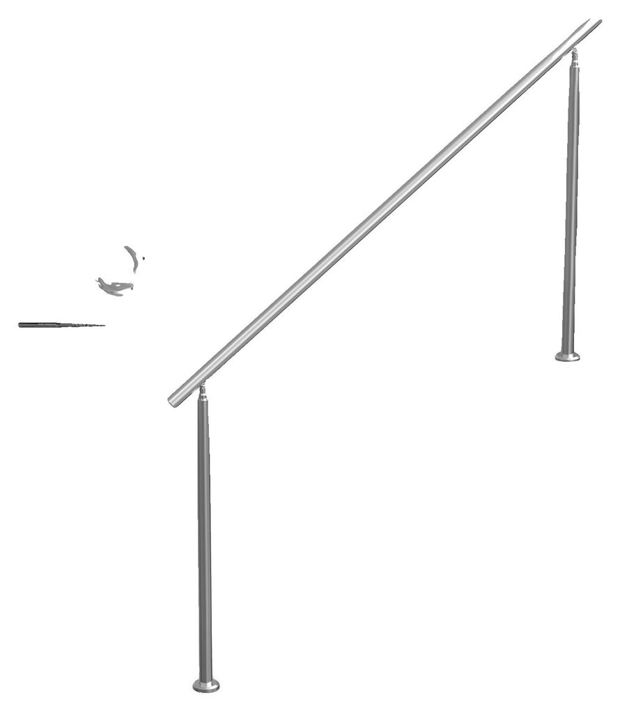 Mains courantes VEVOR pour escaliers extérieurs, set de Image du produit 