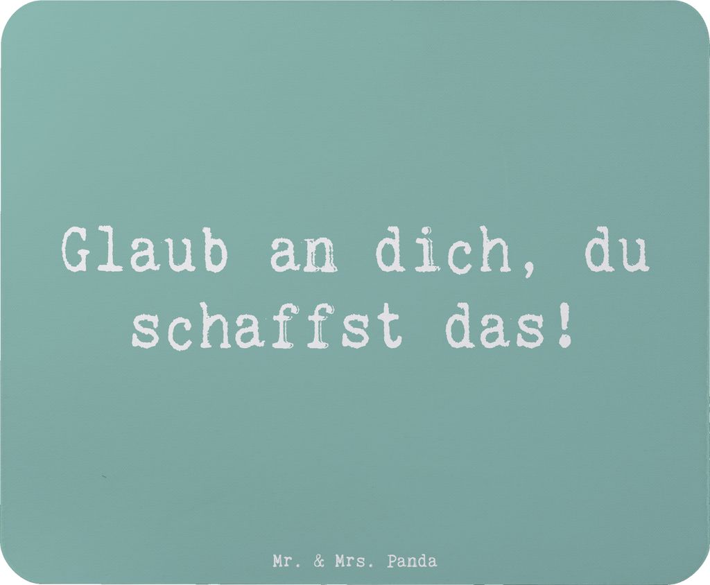Mr. & Mrs. Panda Mousepad Spruch Schulanfang Glaube - Produktbild 