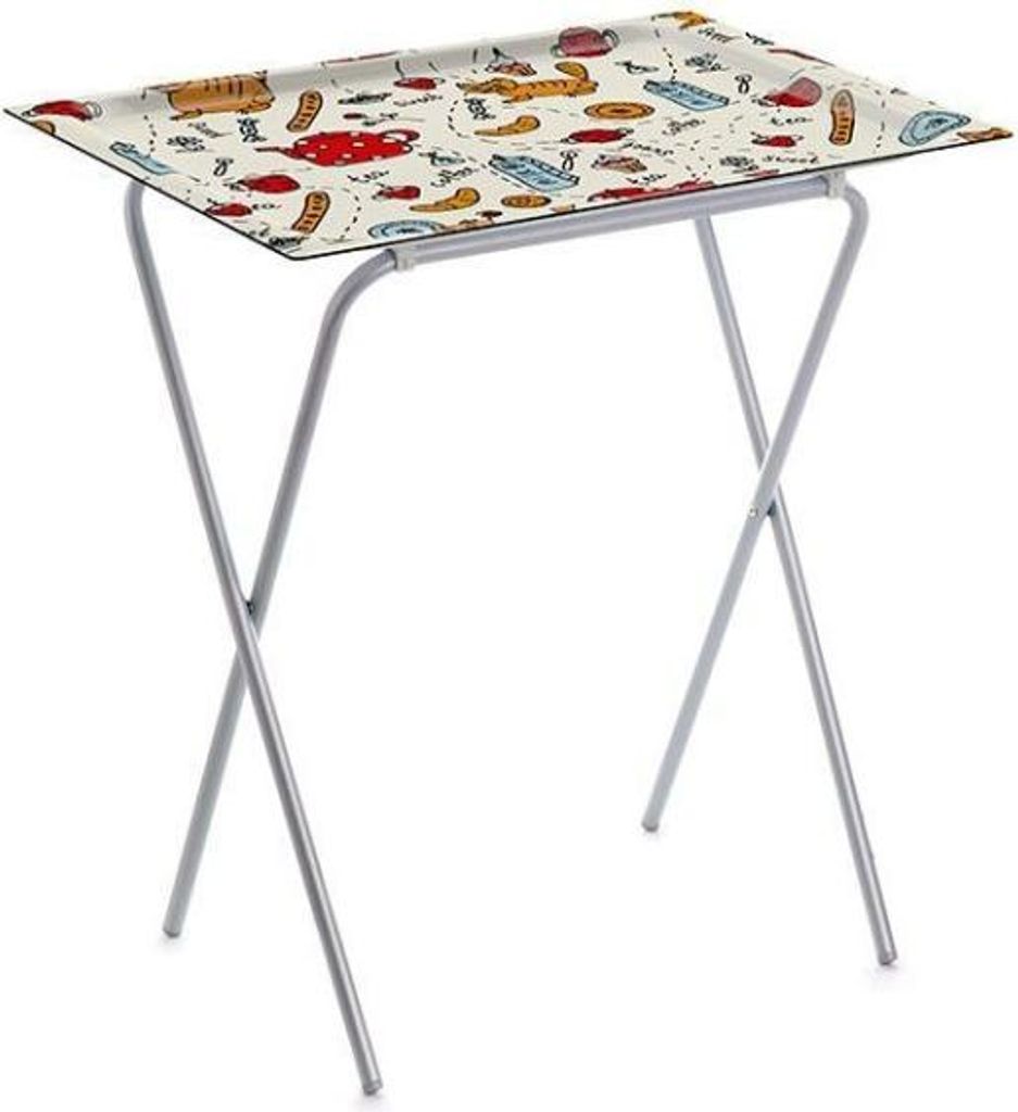 DON HIERRO - Beistelltisch klappbar ADA mit abnehmbarem Tablett, platzsparend