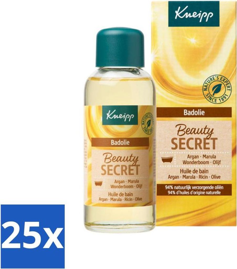 Kneipp - Badeöl - Beauty Secret - Für jeden Hauttyp - 100 ml - Vorteilspack - 25 Stücke