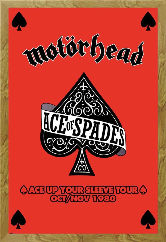 Motorhead Ace up your Sleeve Tour Poster + Cornice Shinsuke Rovere 61x91