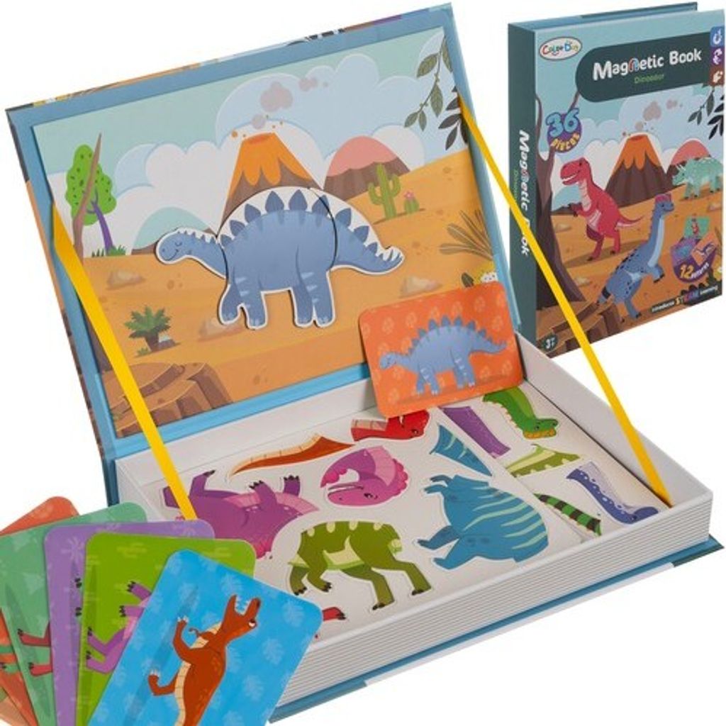 Kruzzel Magnetické puzzle - dinosauři 24730 AKCE Obrázek produktu