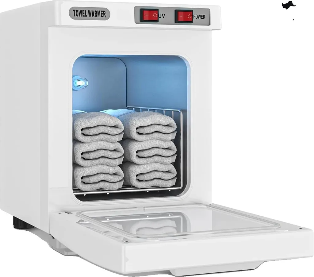 Chauffe-serviette 80°C avec désinfection UV - Capacité 5L 220V Noir