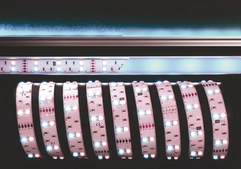 Set 2 Strisce LED Flessibili 3m RGBW Bianco Freddo 12V IP20 60 LED