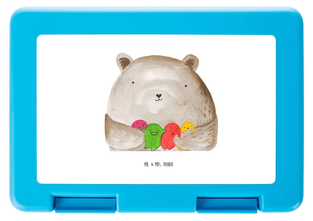Mr. & Mrs. Panda Essensbox Bär Gefühl - Weiß - Geschenk, Frühstücksdose, Bento Box, Verrückt, Lebensmittel Aufbewahrungsbox, Teddy, Wahnsinn,...