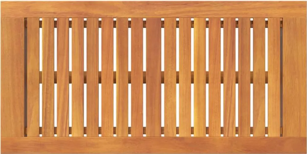 Tavolino Basso Acacia Massello Oliata - Design Naturale Contemporaneo - 7