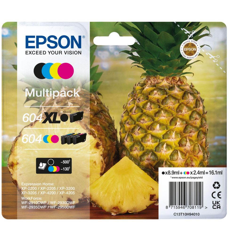 Epson Multipack 4-colours 604 XL Black/Std. CMY, High (L) Produktbild 