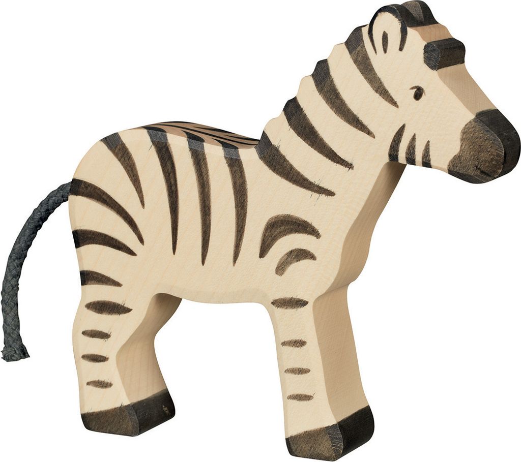 Holztiger Safari Holztiere Holzspielzeug Zebra Produktbild 