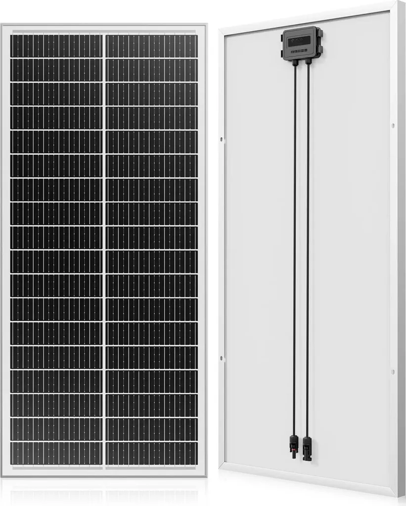 Pannello Solare 100W Rigido Alta Efficienza | Modulo 12V per Camper e Barca