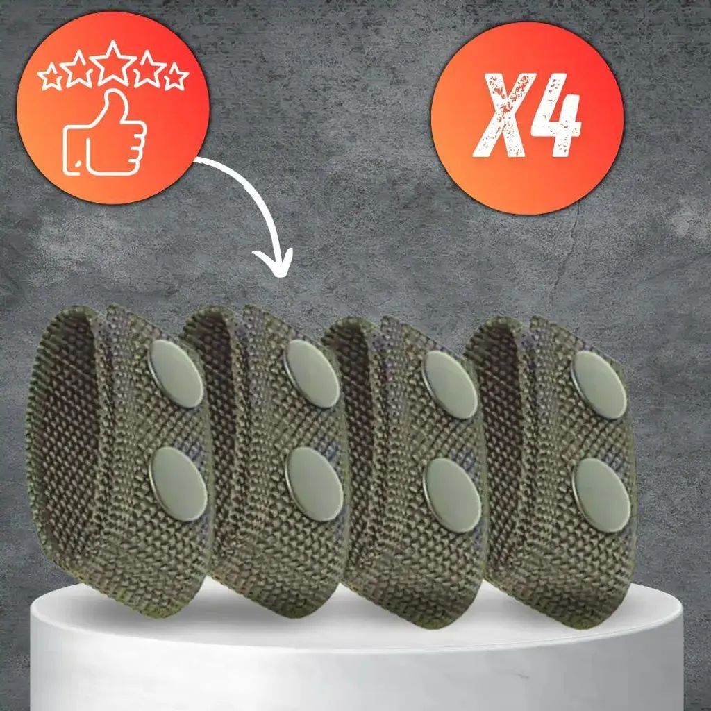 Camerazar Set 4 Fibbie Cintura Tattica Nylon Resistente per Outdoor