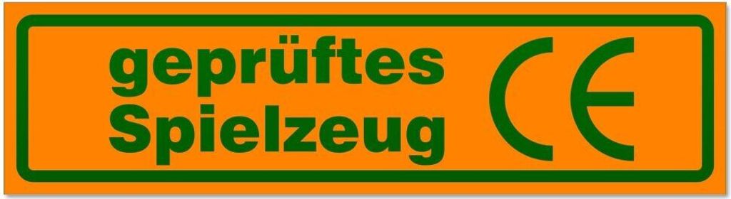 Kiwistar - Autoaufkleber - Orange - Grün - 60 x 16 cm - es Spielzeug invertiert - Hinweis Aufkleber Sticker für Auto, Kfz, Fahrrad, PKW, LKW