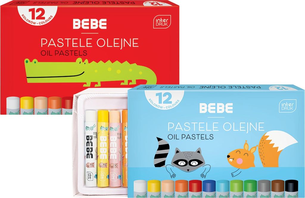 Interdruk ÖlPastellfarbene 12 Farben BeBe Kids