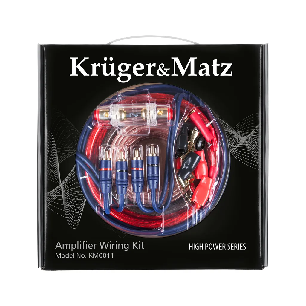 Kit de câblage complet pour amplificateur auto 2000W Kruger&Matz KM0011