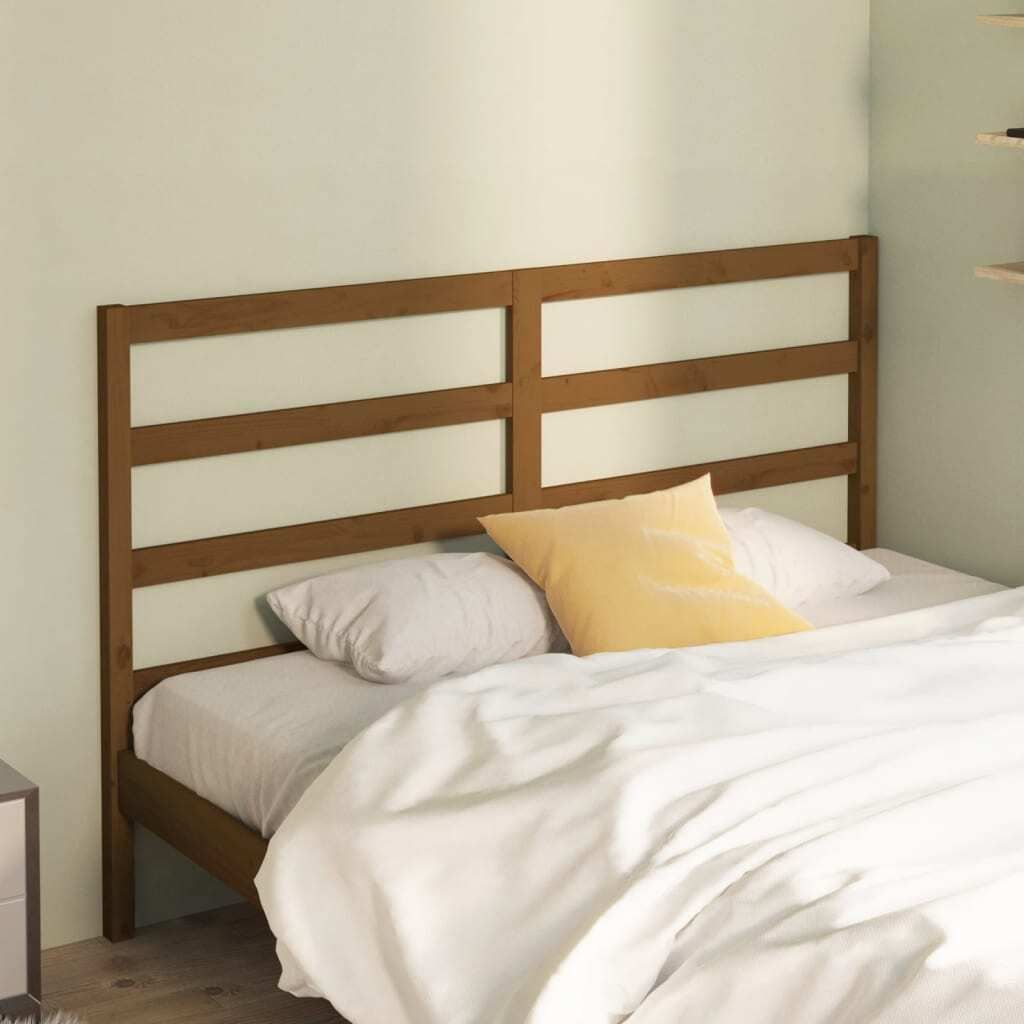 "Rabatt" Bettkopfteil modern - Kopfteil für Bett - Honigbraun 166x4x100 cm Massivholz Kiefer - Kopfteile CC21484